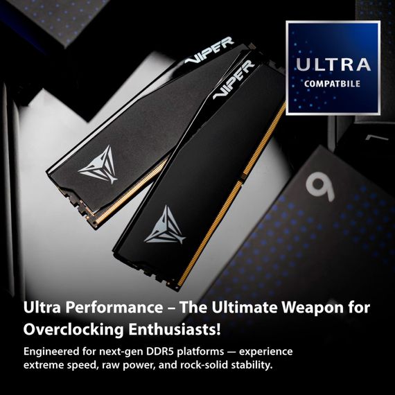 Модуль пам'яті для комп'ютера DDR5 32GB (2x16GB) 6000 MHz Viper Elite 5 Ultra Patriot (VEU532G6028K) | Зображення 5