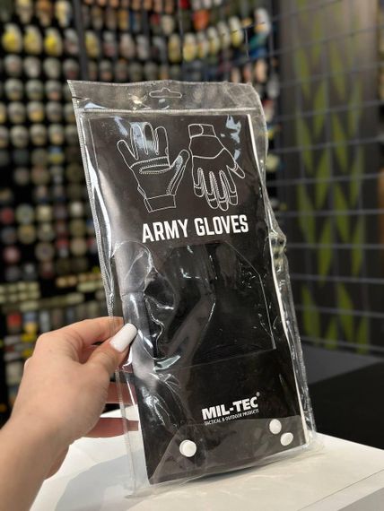 Тактичні рукавиці Mil-Tec Army - Black | Зображення 8