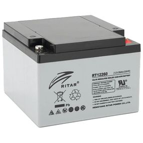 RITAR RT12260 26A•ч 12В Свинцево-кислотна акумуляторна батарея