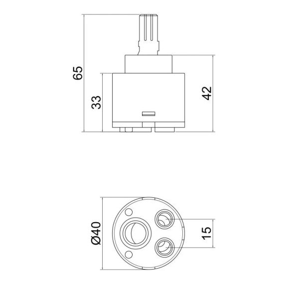 Картридж для смесителя Lidz Repair 40 (k40) LDREP4025840 | Зображення 1