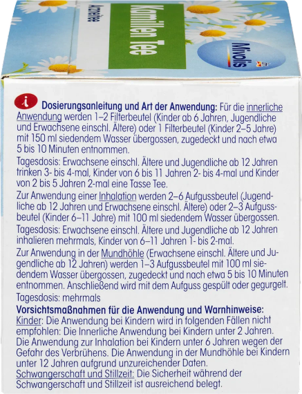 Ромашковий чай Mivolis Kamillen Tee, 12 пакетиків | Зображення 3