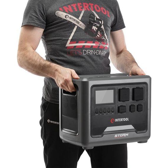 Станція зарядна портативна 1.8 кВт, 1024 Втг, LiFeP04, бездротова зарядка, знімний повербанк, STORM INTERTOOL | Зображення 8