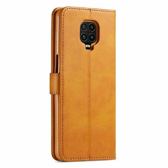 Чохол книжка iMeeke для Xiaomi Redmi Note 9s / Note 9 Pro колір Коричневий | Зображення 2