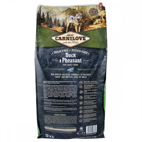 Корм сухий Carnilove Adult Duck and Pheasant для дорослих собак усіх порід з качкою та фазаном 12 кг | Зображення 3