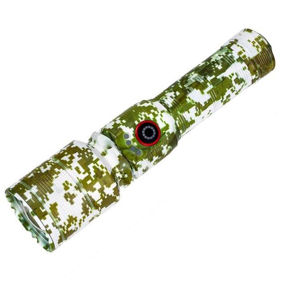 Ліхтар ручний акумуляторний PLD-AK132M Camouflage, Ліхтар ручний потужний, Тактичний ліхтар | Зображення 2