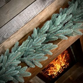 Хвойные гирлянды Classic литые голубые (упаковка 10 штук по 1,2 м)