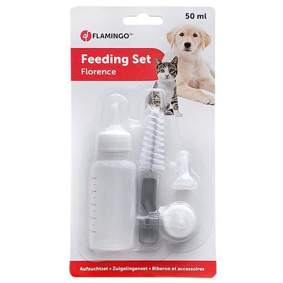 Flamingo Feeding Bottle For Pups фламинго набір для вигодовування цуценят, кошенят і дрібних тварин, 60мл