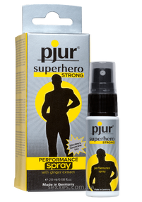 Пролонгирующий спрей pjur Superhero Strong Spray 20 ml, с экстрактом имбиря, впитывается в кожу Sex Aura