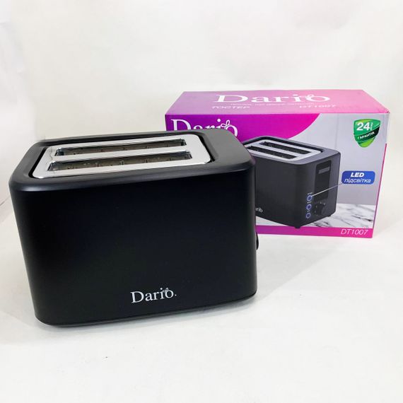 Тостер DARIO DT1007. Колір: чорний | Зображення 1