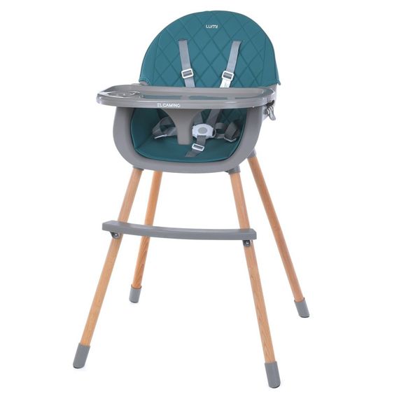 Стульчик для кормления LUMI ME 1111 Teal экокожа