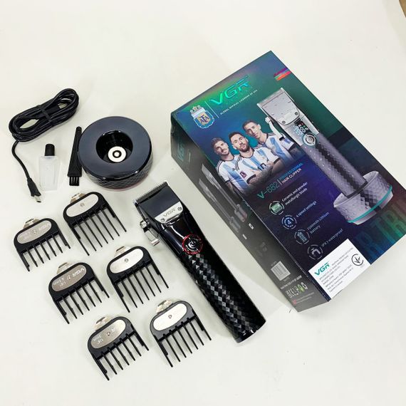 Професійна бездротова машинка для стрижки VGR V-682 RED тример для волосся | Зображення 6