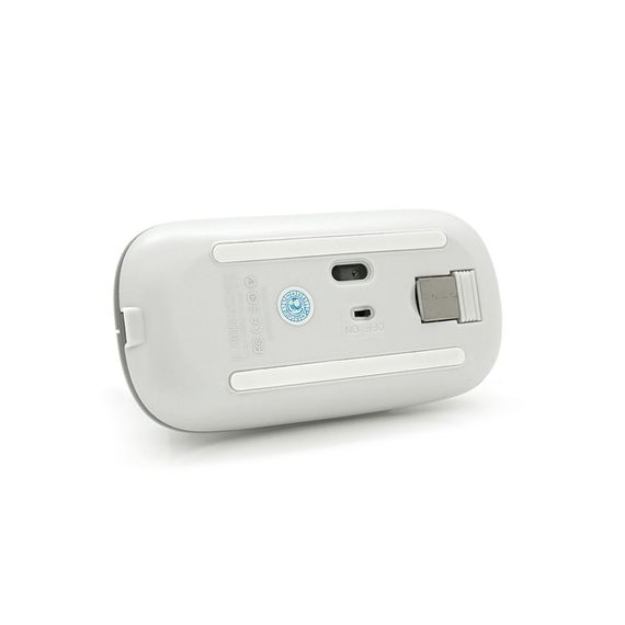 Миша бездротова iMICE E-1300.4 кнопки, 800/1200/1600 DPI, 2.4Ghz, 10м, White | Зображення 2