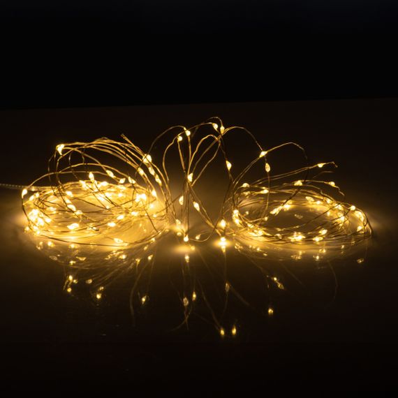 Електрична гірлянда YES Нитка 975035 10 м 100 LED тепло-біла | Зображення 1
