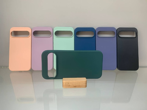 Google Pixel 9/9 Pro Противоударный чехол Софт Тач чехол зелёный