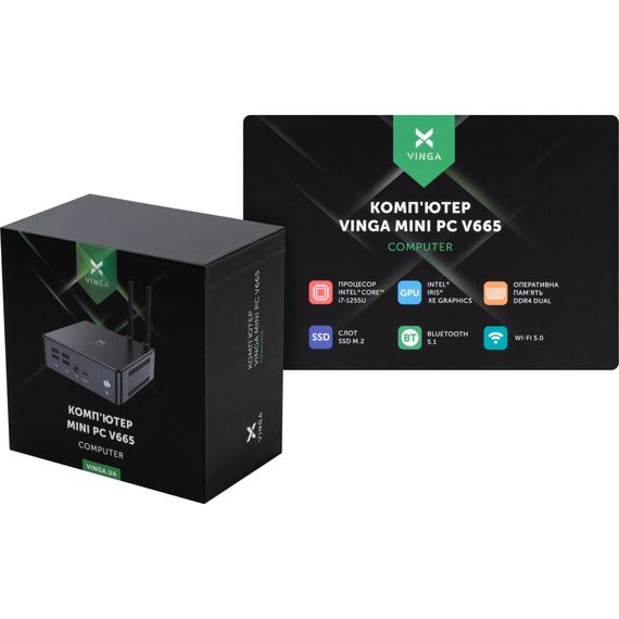 Комп&#039;ютер Vinga Mini PC V665 (V6651255U.32512W1H) | Зображення 9