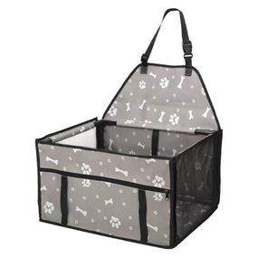 Велике Складне Автокрісло для Собак і Котів в Авто Zmaker Каркасна Автосумка на 12 Трубок для Перевезення Тварин 48X39X27 см Сіра