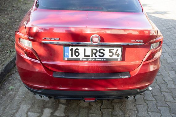 Накладка на задній бампер EuroCap (Sedan, ABS) для Fiat Tipo 2016-2024 рр | Зображення 4