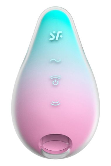 Вакуумний стимулятор із вібрацією Satisfyer Mermaid Vibes, м'ятно-рожевий Sex Aura | Зображення 1
