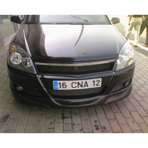 Передняя нижняя юбка HB V1 (под покраску) для Opel Astra H 2004-2013 гг | Зображення 2