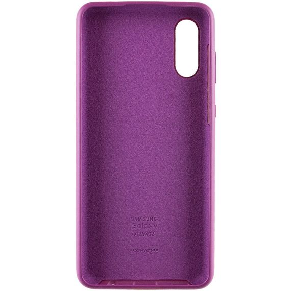 Чехол Silicone Cover Full Protective (AA) для Samsung Galaxy A02 Фиолетовый / Grape | Зображення 1