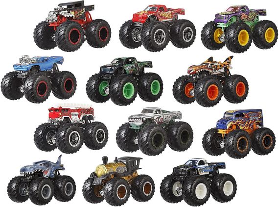 Hot Wheels Monster Trucks Ultimate Chaos 12 Pack. Подарунковий набір 12 монстр-траків Хот Вілс у масштабі 1:64