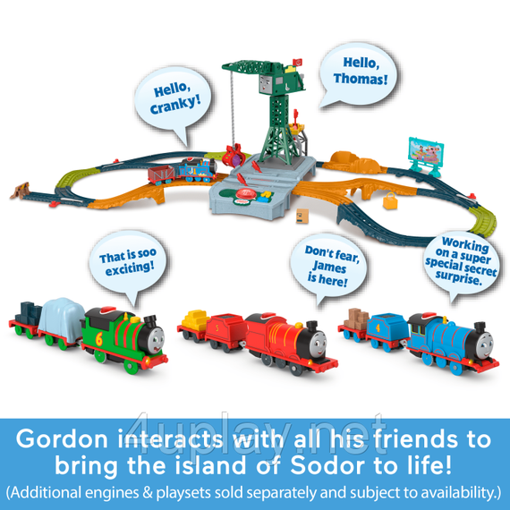 Паровозик Томас и друзья Моторизованный говорящий поезд Гордон Thomas & Friends Motorized Train Talking Gordon | Зображення 6