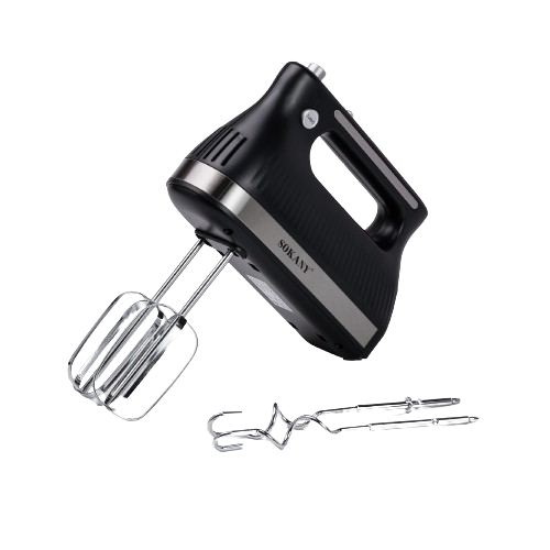 Миксер ручной с 2 насадками Sokany SK-6632 300 Вт черный