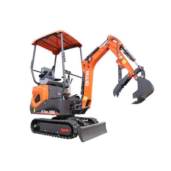 Мініекскаватор дизельний GTM G-Tex 1200 (7.5 кВт, 10.2 к.с., до 1.72 м, 1200 кг) | Зображення 1