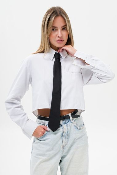 Вузька класична краватка Without Castle Black | Зображення 7