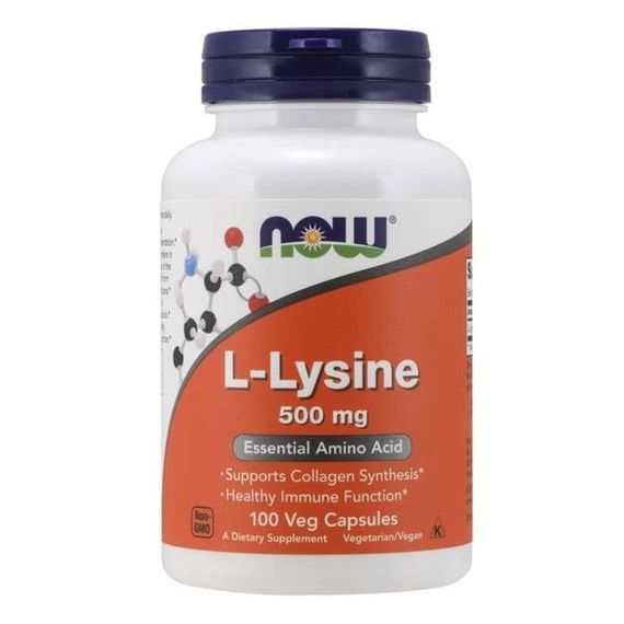 Амінокислота Лізін NOW Foods L-Lysine 500 mg 100 Veg Caps