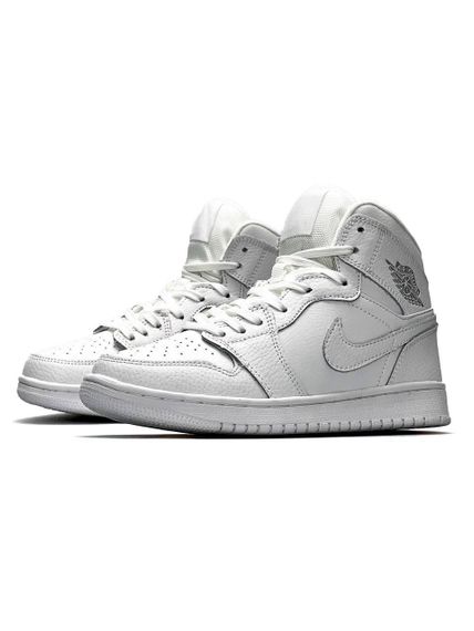 Кросівки Air Jordan 1 High All White  весна / літо / осінь | Зображення 5