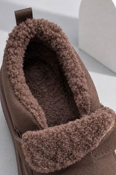 Черевики жіночі на хутрі замша, колір шоколадний, 248RPS120 | Зображення 5