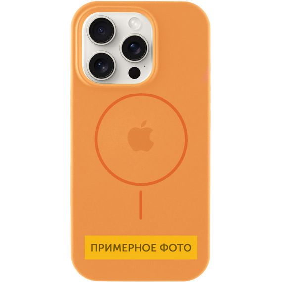 Чохол Silicone Case Full Protective (AA) with MagSafe для Apple iPhone 16 Plus (6.7") Помаранчевий / Papaya