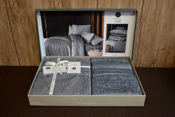 Постільна білизна La Romano Premium Satin 200×220 Nesy Grey | Зображення 3