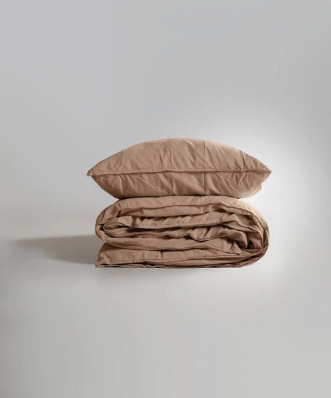 Постельное белье Limasso Stonewashed Ranforce 200 х 220 см Akdeniz Bej | Зображення 5