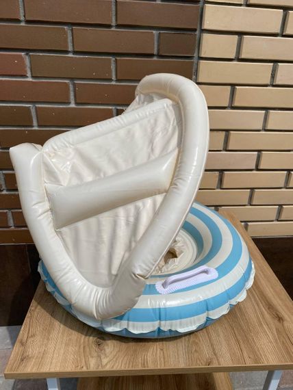 Надувне коло з трусиками та дахом для захисту від сонця Блакитна полоса | Зображення 6