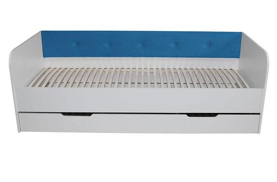 Ліжко односпальне Valencia велюр Sky Blue (блакитний) спальне місце 1900х800 мм із шухлядою для білизни | Зображення 5