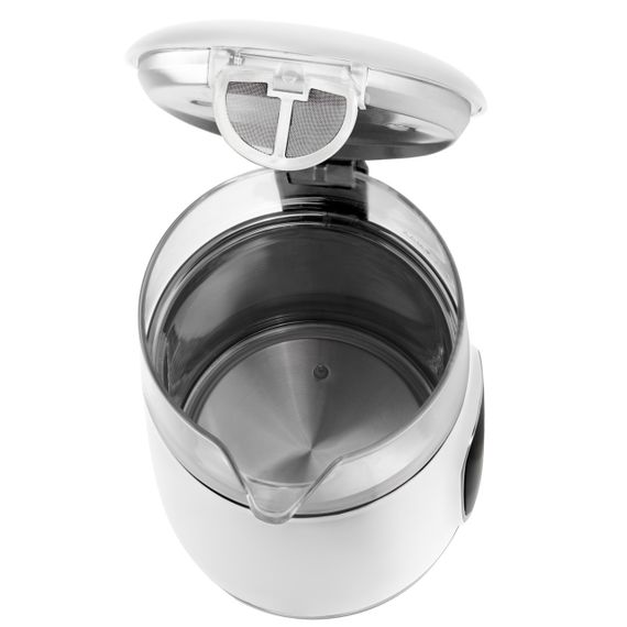 Електрочайник cкляний Adler AD 1305 білий/сріблястий 1,7 л, 2200 Вт, з регулюванням температури | Зображення 5