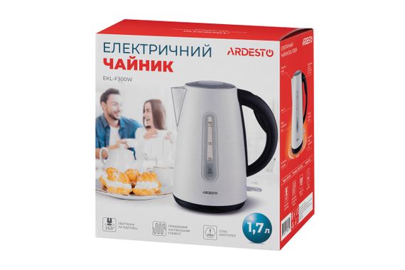 Електрочайник Ardesto EKL-F300W білий (EKL-F300W) | Зображення 4