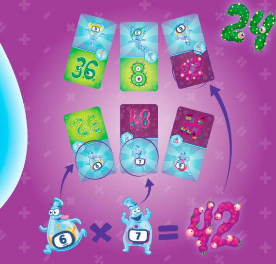 Настільна гра Монстромножки. Таблиця множення граючи 119325 укр. мовою | Зображення 1