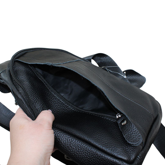 Сумка через плече чоловіча з натуральної шкіри. Джокер чоловічий. Чоловічий слінг з натуральної шкіри | Зображення 4