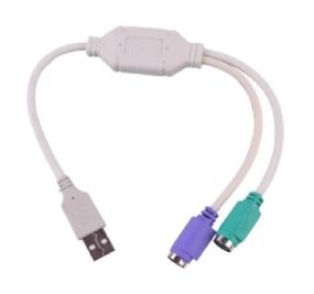 Переходник USB AM/2*PS2.20см,Блестер Q25
