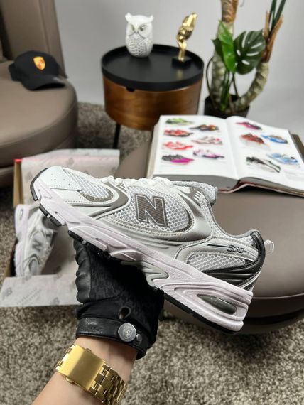 Мужские кроссовки New 530 Premium White Grey весна / літо / осінь A3660 | Зображення 6