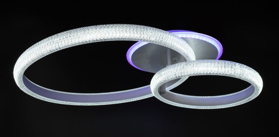 Люстра світлодіодна стельова LED світильник для квартири на стелю лед з пультом 26112 Білий 15х53х72 см. | Зображення 8