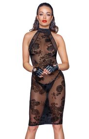 Сукня Noir Handmade F240 Midi tulle dress with velvet straps, 3XL