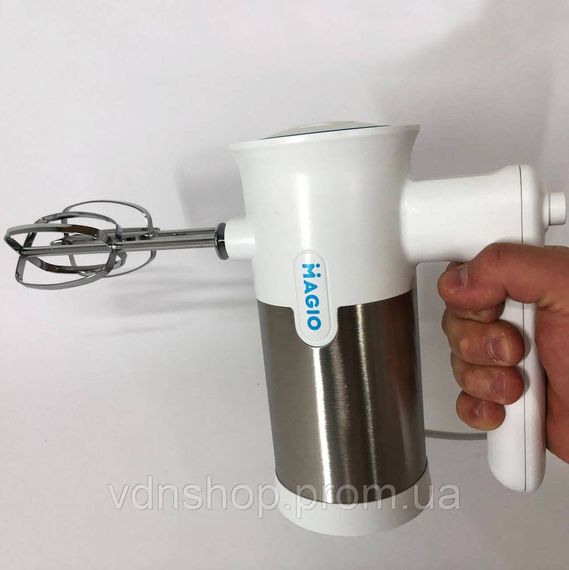 Міксер ручний для змішування і збивання Magio MG-230, Побутовий міксер з віночками RX-49 | Зображення 3