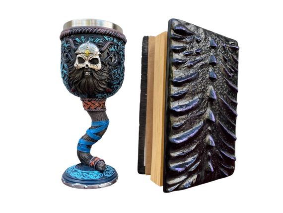 Подарунковий набір Келих 3D Молот Тора Вікінг і Блокнот 3D «Око Ілюзій» | Зображення 1