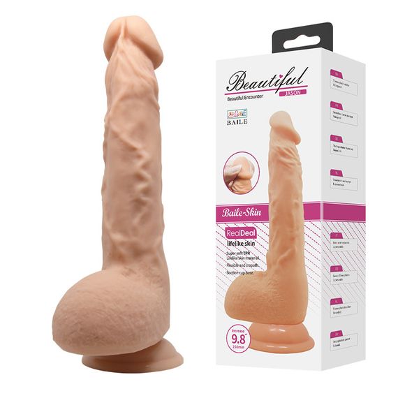 Фалоімітатор Baile Beautiful Jason, 25 см Sex Aura