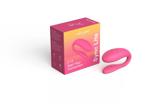 Смарт-вибратор для пар We-Vibe Sync Lite Pink, 10 виброрежимов, можно совмещать с проникающим сексом, Розовый | Зображення 7
