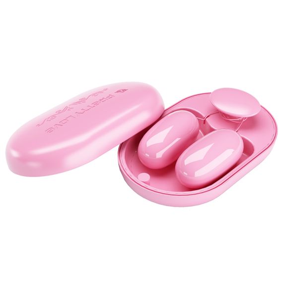 Вброяйцо PRETTY LOVE - Fun Box Pink, 12 vibration functions sexstyle | Зображення 2